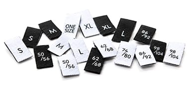 Etiquetas de talla