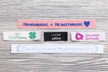 Set de etiquetas textiles 'frases favoritas' - N° de artículo 8511