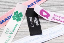 Set de etiquetas textiles 'frases favoritas' - N° de artículo 8511