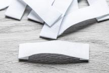 Etiquetas blancas de tela en blanco TEX38 para estampar - N° de artículo 2752