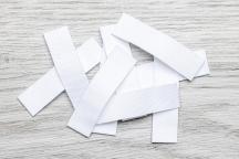 Etiquetas blancas de tela en blanco TEX38 para estampar - N° de artículo 2752