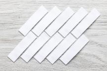 Etiquetas blancas de tela en blanco TEX38 para estampar - N° de artículo 2752
