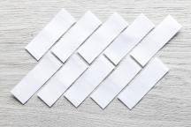 Etiquetas blancas de tela en blanco TEX59 para estampar - N° de artículo 2754