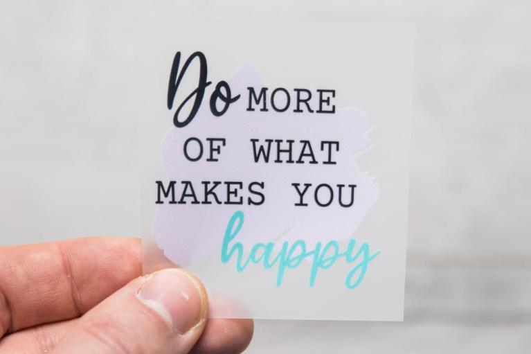 Imagen termoadhesiva de desigñador \"Do more...\" de Unikati – Bag Design (N° de artículo 9405)