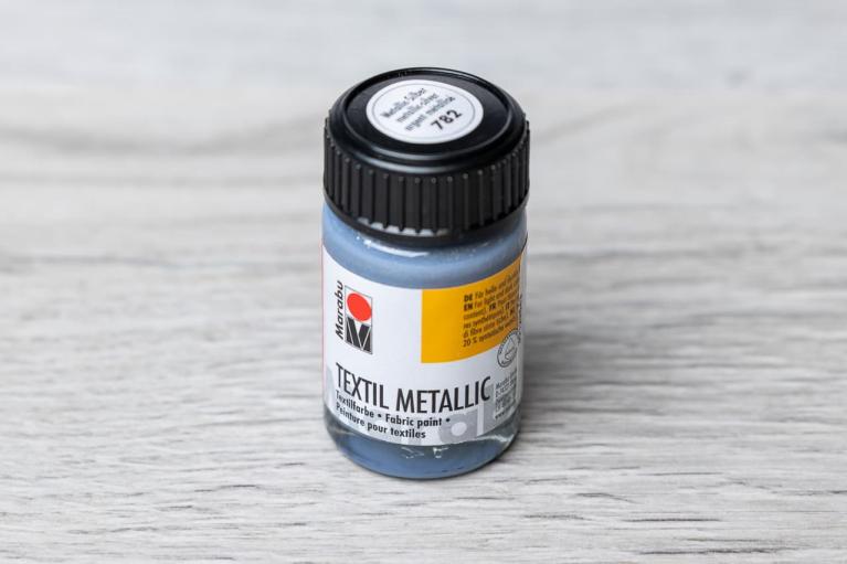 Marabu Textil Metallic 15 ml  (plateado-metalico) - N° de artículo 2512