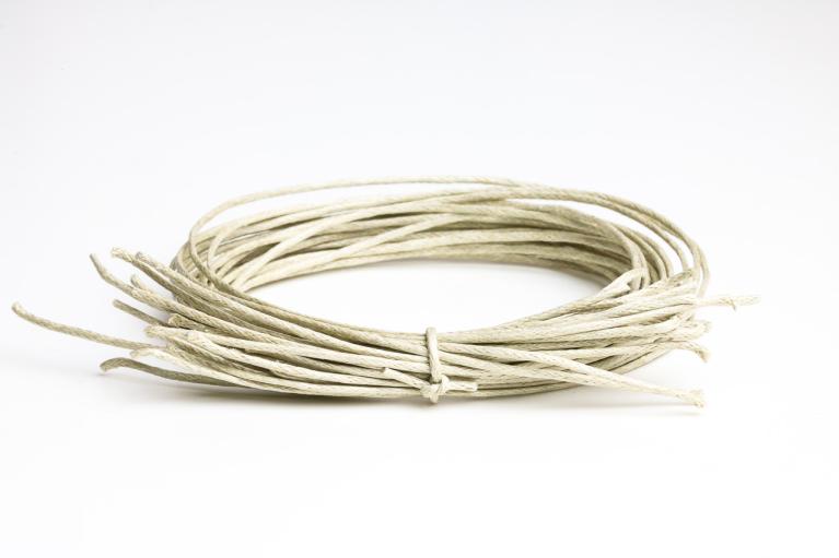 Cordones sin teñir, encerado, Ø 1mm, longitud 25cm - N° de artículo 882