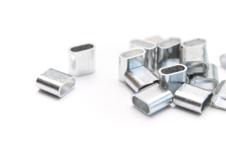 Sellos de bloqueo de aluminio para la sujeción de pulseras de un solo uso para eventos (N° de artículo 2822)