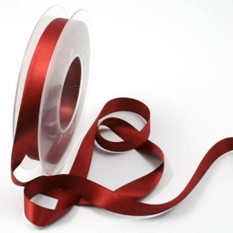 Cinta de regalo/cinta decorativa de un color - Rojo vino - N° de artículo 863